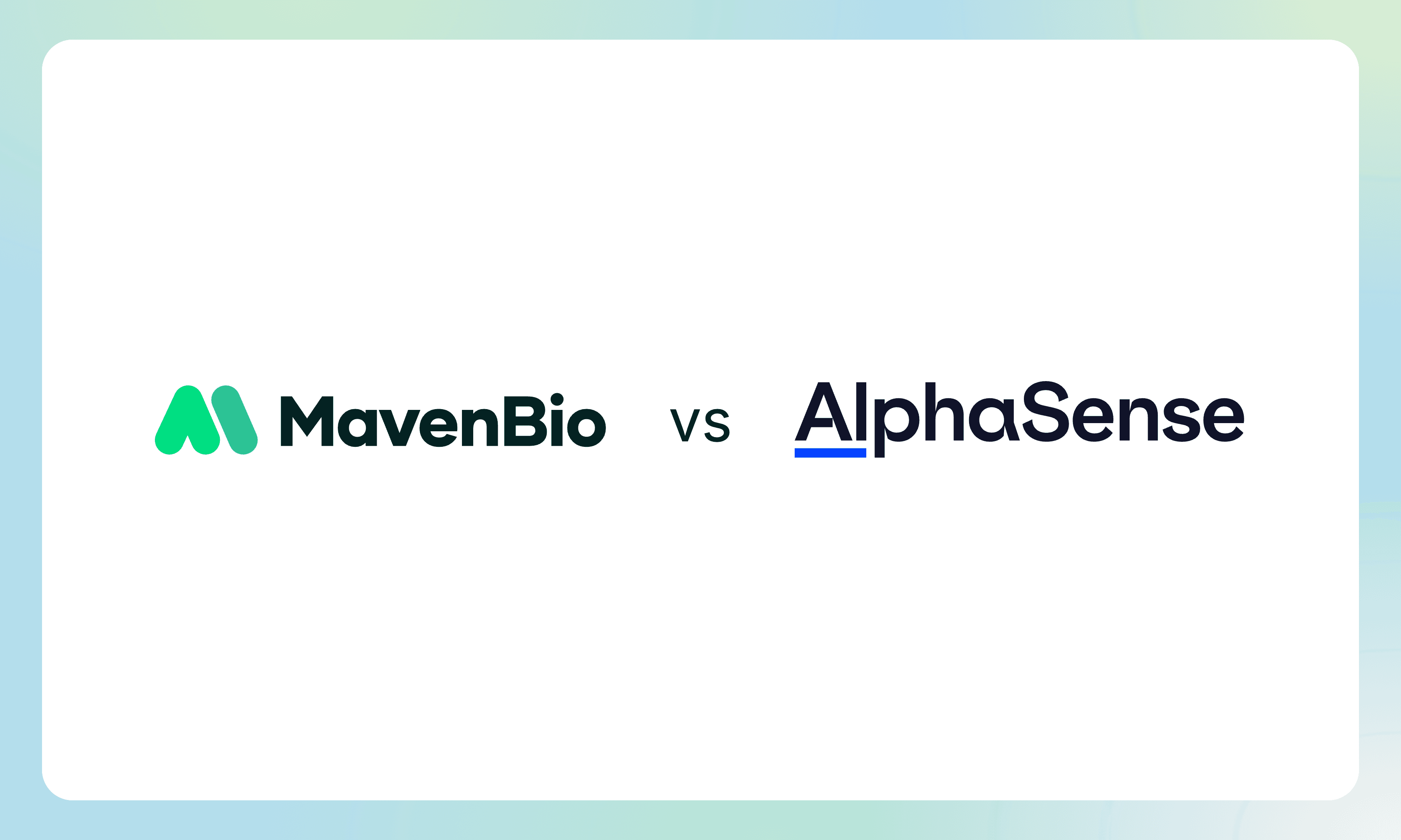 Maven Bio vs AlphaSense